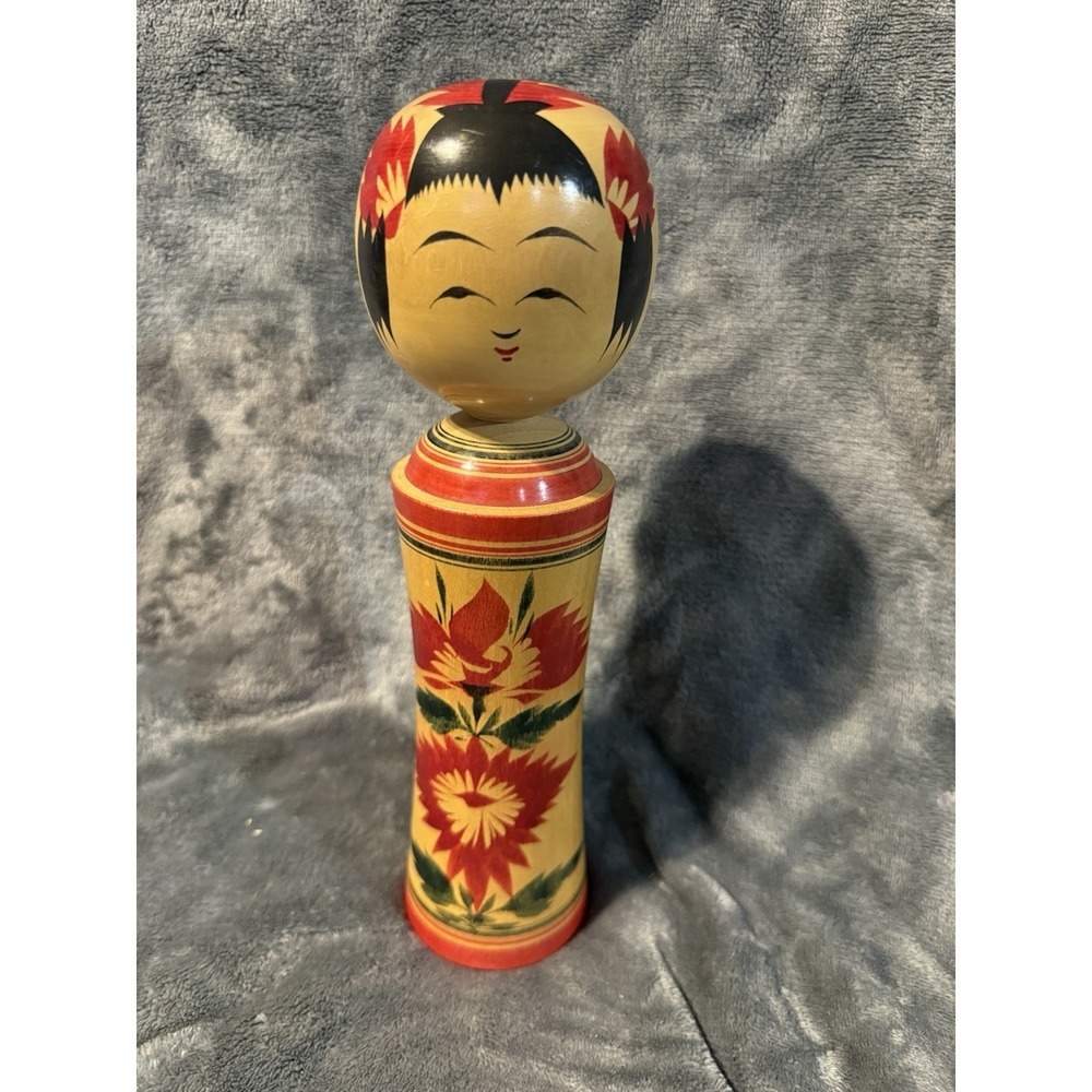 Large Naruko Kokeshi Doll (Takahashi Teruyuki) NWOB 11"
